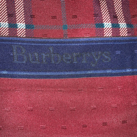 VINTAGE authentic BURBERRY silk evening wrap SCARF - Picture 11 of 14